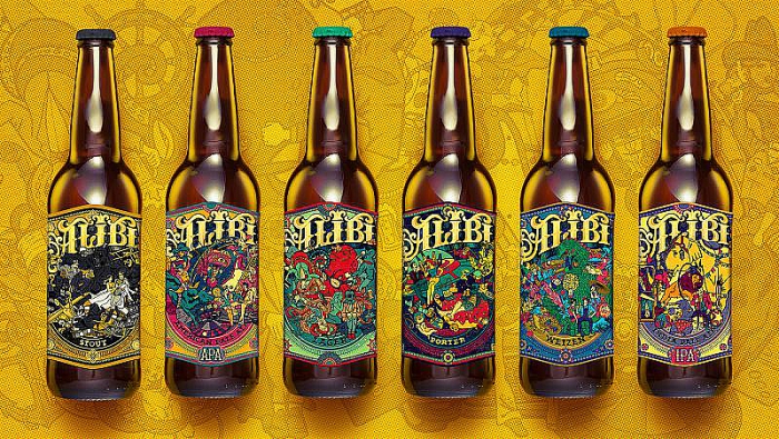 Россия. Рекламное агентство разработало дизайн Alibi Craft Beer