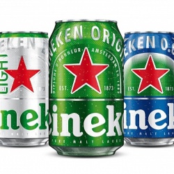 Heineken убрала надписи на упаковке